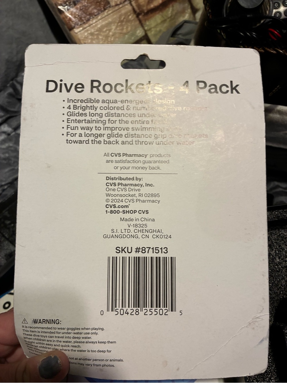 #445| NIB Fun summer bundle:BIG MOUTH GIANT Eyeball 👁️ & 4-pack dive🚀 🚀rockets - Picture 4 of 7
